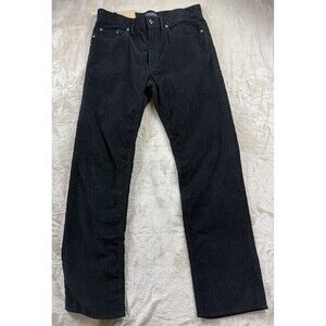NWT Banana Republic Pants Mens 33x34 Black Corduroy Straight Fit